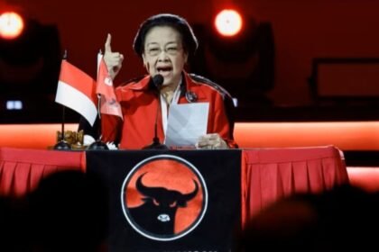 Ketua Umum Partai Demokrasi Indonesia Perjuangan (PDIP), Megawati Soekarnoputri.