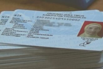 Ilustrasi Kartu Tanda Penduduk (KTP).