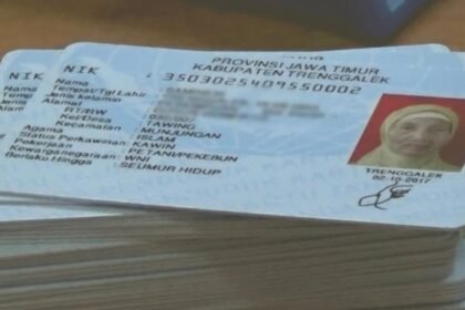 Ilustrasi Kartu Tanda Penduduk (KTP).