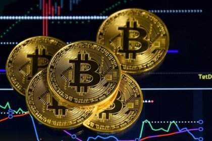 Ilustrasi aset kripto, Bitcoin.