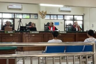 Dua perempuan terdakwa perdagangan orang jalani sidang tuntutan di PN Semarang. (ist)