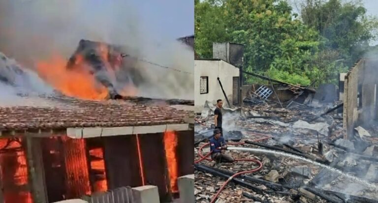 Bermula dari cekcok, anak di Pati tega bakar rumah orang tua.
