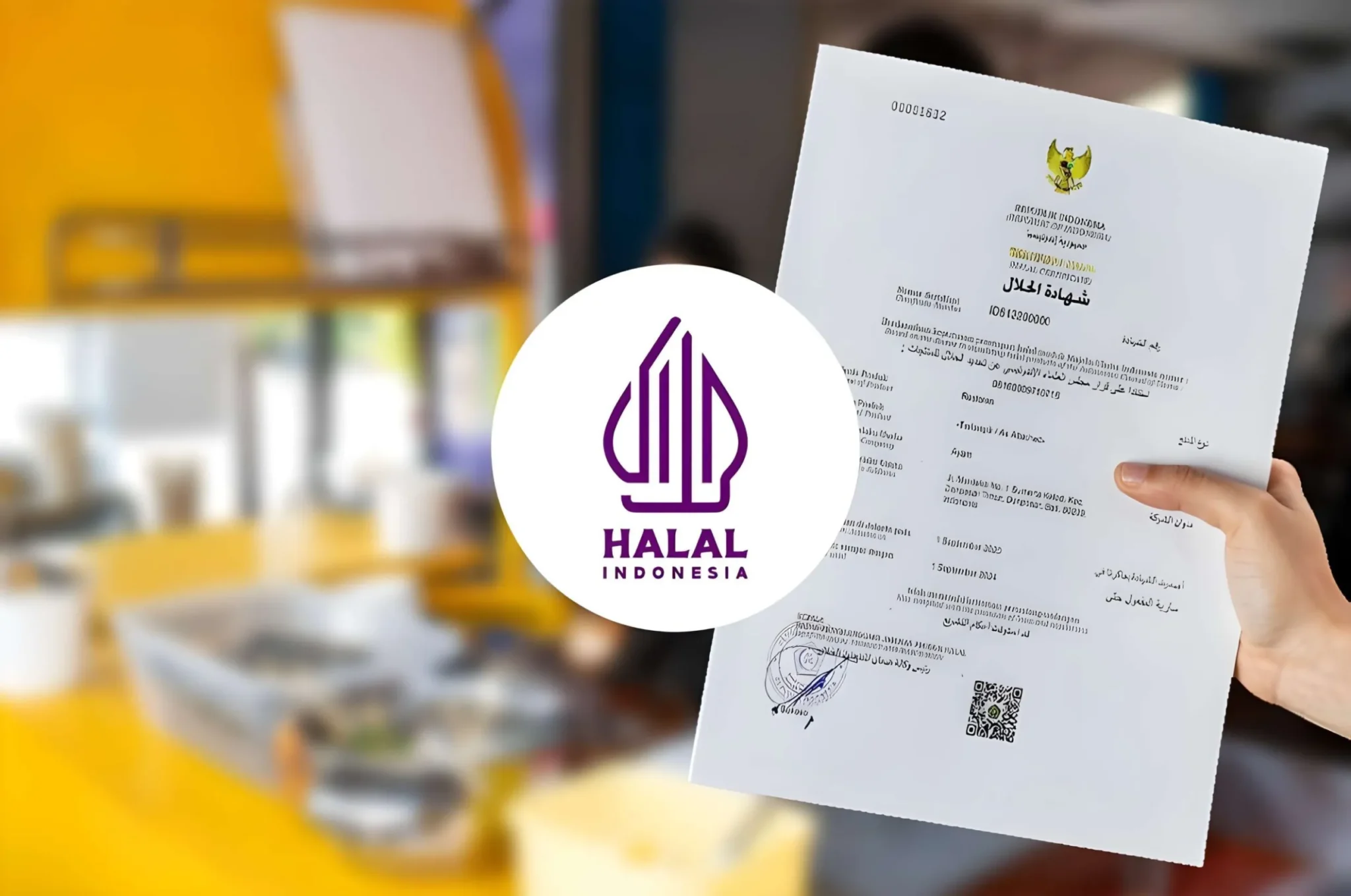 Ilustrasi sertifikat halal.