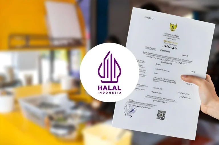 Ilustrasi sertifikat halal.