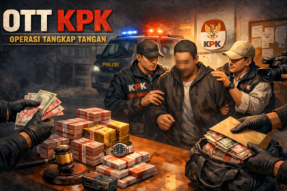 Ilustrasi Operasi Tangkap Tangan Komisi Pemberantasan Korupsi (OTT KPK).