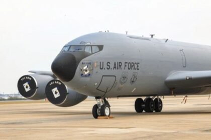 Ilustrasi pesawat tanker Boeing KC-135 Stratotanker milik militer Amerika Serikat (AS).