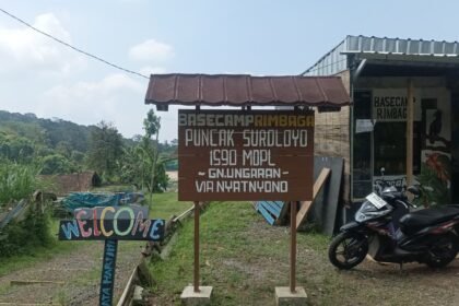 Basecamp pendakin ke Puncak Suroloyo Gunung Ungaran via Nyantnyono yang lagi banyak diminati pendaki. (dul)