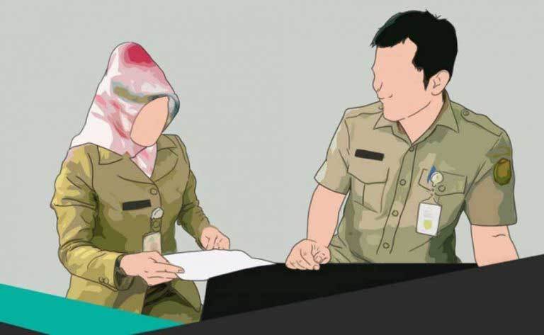 Ilustrasi Aparatur Sipil Negara (ASN).