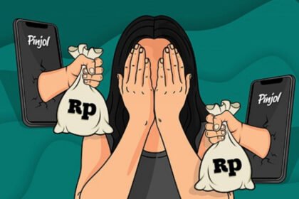 Ilustrasi godaan mudahnya pencairan pinjaman online (pinjol).