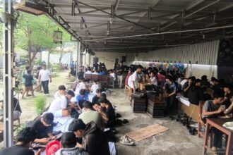 Turnamen FF, Event Clash Squad 4v4, yang digelar di Warmindo Mayoritas, Semarang, diserbu ratusan peserta.