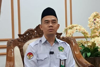 Kepala Bidang PD Pontren Kanwil Kemenag Jateng, Moch Fatkhuronji menjelaskan kasus pencabulan di Pati, Selasa (5/5/2026). (bae)