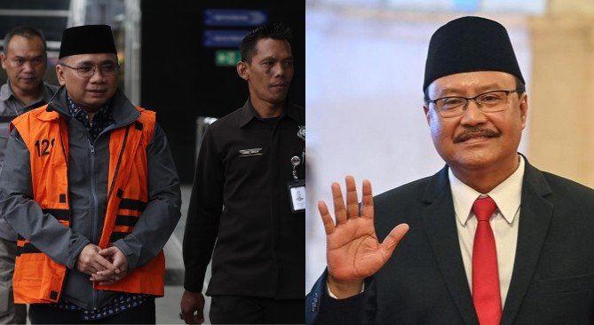 KOLASE FOTO DUA TOKOH NU -- Kiri ke kanan: Yaqut Cholil Qoumas (Gus Yaqut) dan Saifullah Yusuf (Gus Ipul).