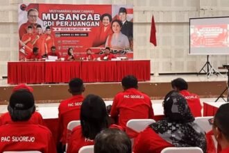 MUSANCAB PDIP SALATIGA - PDIP Salatiga menggelar Musyawarah Anak Cabang (Musancab) di Gedung di Gedung Korpri, Kamis (21/5/2026) malam.