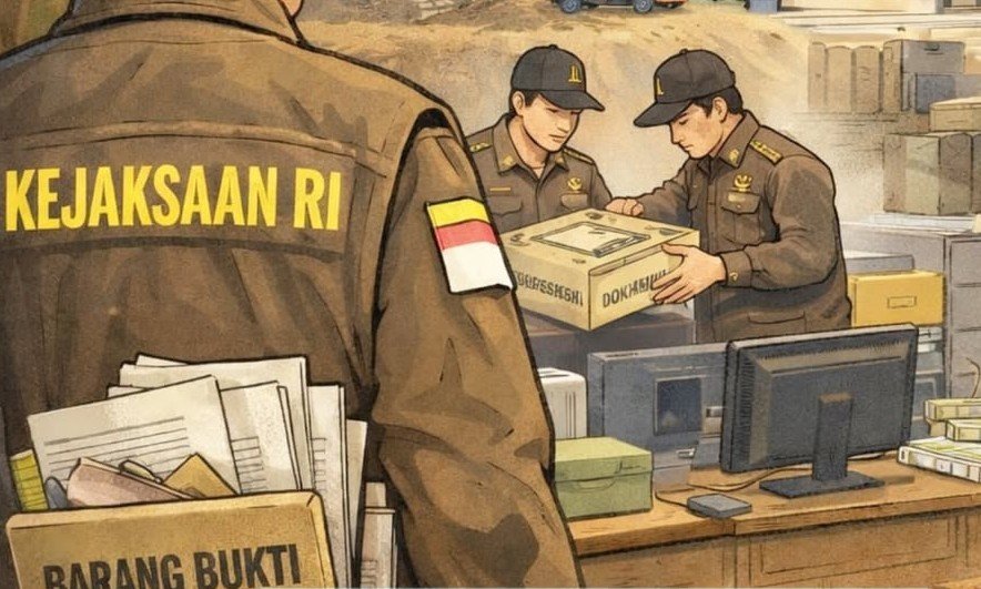 PENGGELEDAHAN - Ilustrasi tim penyidik Kejaksaan Agung (Kejagung) melakukan penggeledahan terkait kasus dugaan korupsi. (ist)