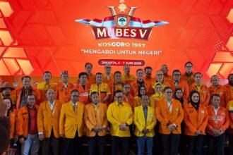 TERPILIH AKLAMASI - Sari Yuliati terpilih secara aklamasi sebagai Ketua Umum Kosgoro dalam Musyawarah Besar (Mubes) V Kosgoro 1957 Tahun 2026, di Merlin Park, Jakarta.