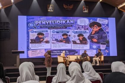 BACAAJA.CO GOES TO SCHOOL - Bacaaja.co berkolaborasi dengan SCU Semarang dan SMKN 5 Semarang menggelar "Bacaaja.co Goes to School: Cegah IRET Kalangan Gen-Z di Ruang Digital", yang digelar di kampus SCU, Kamis (18/6/2026). (dul)