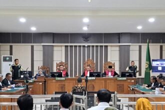 SIDANG KORUPSI--Majelis hakim menyidangkan terdakwa korupsi Sudewo, Bupati Pati nonaktif, di Pengadilan Tipikor Semarang, Rabu (24/6/2026). (bae)