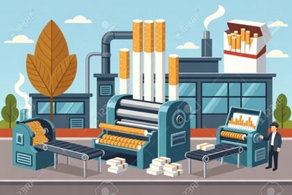 ROKOK - Ilustrasi produk turunan tembakau berupa rokok.