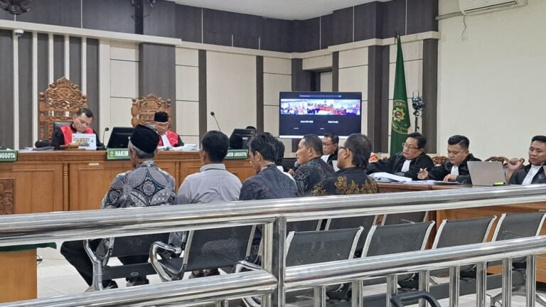 SIDANG KORUPSI--Enam kades dari Pati jadi saksi sidang terdakwa Sudewo, di Pengadilan Tipikor Semarang, Rabu (22/7/2026). (bae)