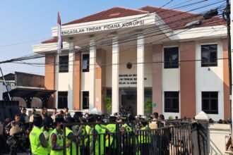 Gedung Pengadilan Tindak Pidana Korupsi (Tipikor) pada Pengadilan Negeri Semarang berdiri megah di Jalan Suratmo Semarang. (bae)