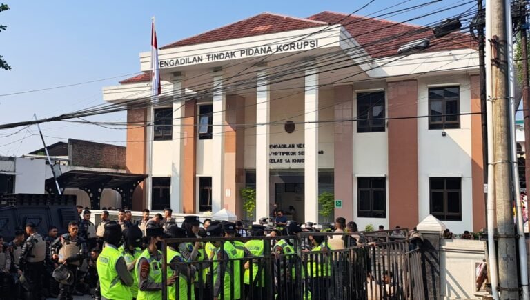 Gedung Pengadilan Tindak Pidana Korupsi (Tipikor) pada Pengadilan Negeri Semarang berdiri megah di Jalan Suratmo Semarang. (bae)