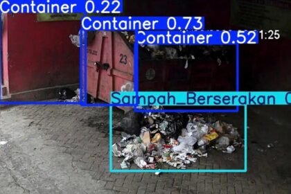 PANTAU SAMPAH--CCTV berbasis AI milik Pemkot Semarang bisa mendeteksi volume sampah di setiap tempat pembuangan sampah. (ist)