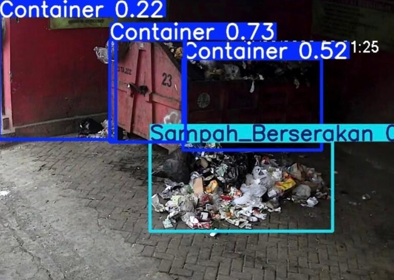 PANTAU SAMPAH--CCTV berbasis AI milik Pemkot Semarang bisa mendeteksi volume sampah di setiap tempat pembuangan sampah. (ist)