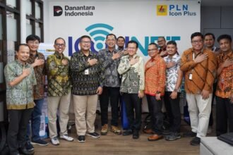 SINERGI - Direksi PLN Icon Plus dan IconGreen menyamakan langkah sekaligus memperkuat sinergi antaranak perusahaan PLN Group dalam mendukung pengembangan bisnis dan percepatan transisi menuju energi bersih.
