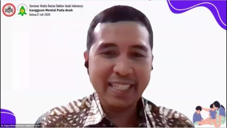 Anggota Unit Kerja Koordinasi (UKK) Tumbuh Kembang dan Pediatri Sosial IDAI, dr. Angga Wirahmadi.