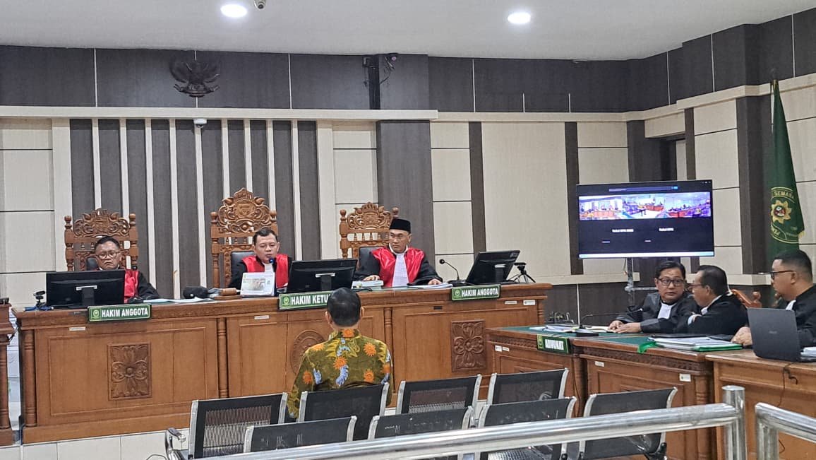 SIDANG KORUPSI--Bupati Pati nonaktif, Sudewo, menjalani sidang kasus korupsi di Pengadilan Tipikor Semarang, Senin (27/7/2026). (bae)