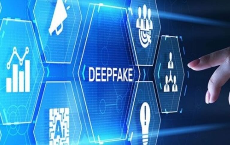 Ilustrasi konten rekayasa kecerdasan buatan atau deepfake AI.