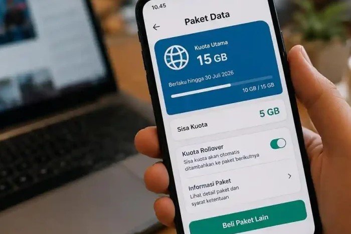 Ilustrasi paket kuota internet. LP2K Jateng minta operator terapkan putusan MK.