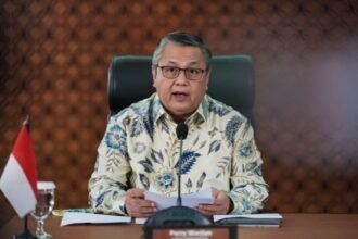 Perry Warjiyo saat masih menjabat sebagai Gubernur Bank Indonesia (BI). Perry saat ini resmi mengundurkan diri dari Gubernur BI.