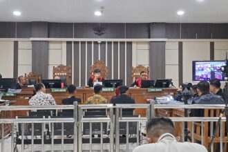 SAKSI SIDANG--Para saksi sedang diperiksa dalam sidang kasus dugaan korupsi Bupati Pekalongan nonaktif, Fadia Arafiq, Jumat (21/8/2026). (bae)