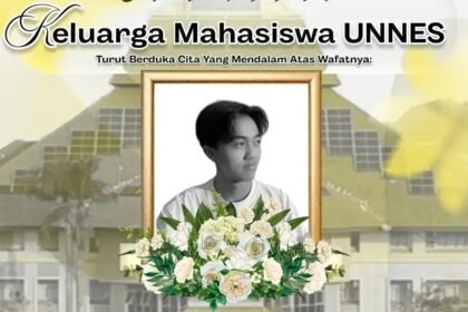 MABA UNNES--BEM Unnes mengunggah postingan duka cita atas meninggalnya maba saat berangkat ospek. (ist)