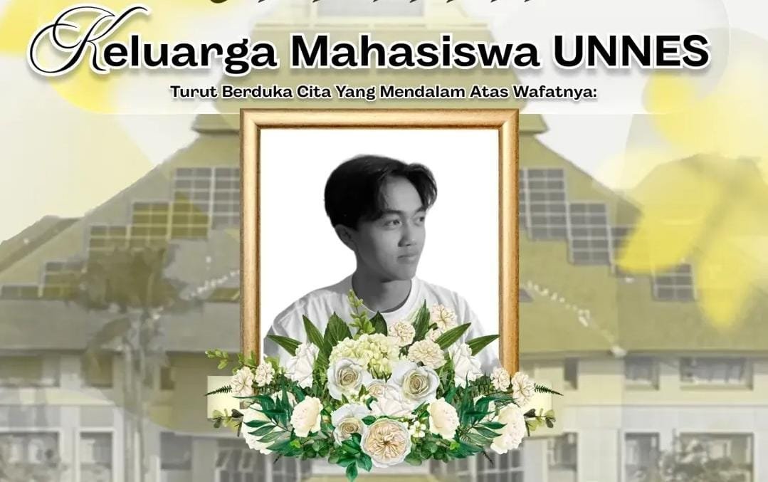 MABA UNNES--BEM Unnes mengunggah postingan duka cita atas meninggalnya maba saat berangkat ospek. (ist)