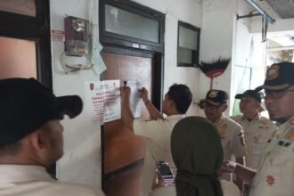 SEGEL RUSUN--Satpol PP menyegel kamar di Rusun Kudu, Kota Semarang, Rabu (19/8/2026). (ist)