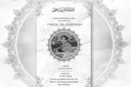 PASIEN BPJS MENINGGAL - Ucapan duka cita atas kabar meninggalnya Yurizal Tri Chaerawan. (ist)