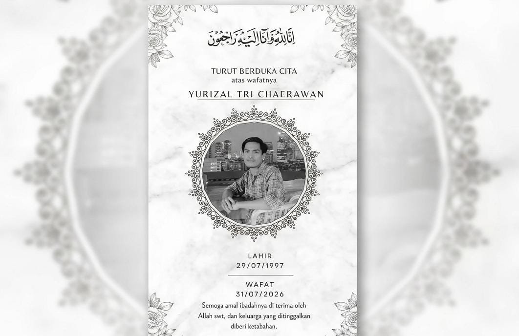 PASIEN BPJS MENINGGAL - Ucapan duka cita atas kabar meninggalnya Yurizal Tri Chaerawan. (ist)