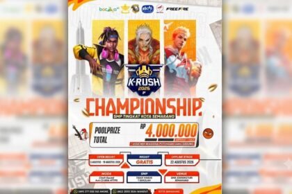 TURNAMEN FF--K-RUSH Championship 2026, turnamen Free Fire bakal digelar khusus untuk pelajar SMP di Kota Semarang. (ist)