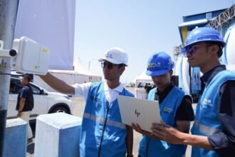 DUKUNGAN NYATA - PLN Icon Plus turut mendukung pelaksanaan Launching dan Groundbreaking Program PLTS 100 GWp di kawasan PLTA Gajah Mungkur, Kabupaten Wonogiri, Jawa Tengah.