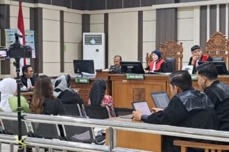 SIDANG KORUPSI--Para saksi dimintai keterangan dalam sidang korupsi terdakwa Fadia Arafiq, Bupati Pekalongan, Kamis (27/8/2026). (bae)