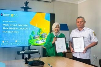 SEPAKAT KERJA SAMA - PLN Icon Plus SBU Regional Jawa Bagian Tengah sepakat menjalin kerja sama dengan SMKN 1 Blado, Kabupaten Batang, sebagai bagian dari penguatan sarana pembelajaran berbasis teknologi.
