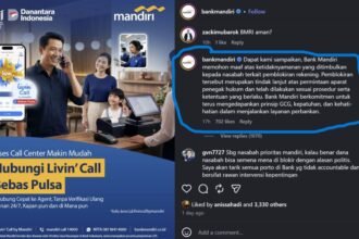 ATAS PERMINTAAN APARAT - Bank Mandiri, melalui akun IG resmi mereka menyatakan pemblokiran rekening Supriyono alias Botok, warga Pati, atas permintaan aparat. Namun, Mandiri tak menjelaskan instirusi aparat negara tersebut.