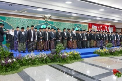 PENGURUS MUI: Pengukuhan pengurus MUI Provinsi Jawa Tengah masa khidmat 2026-2031 di Gedung Gradhika Bhakti Praja, Semarang, Senin (24/8/2026). (Dok Pemprov Jateng)