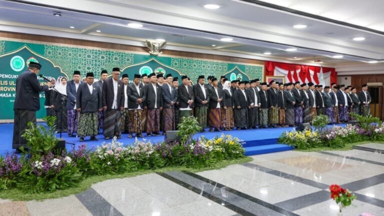 PENGURUS MUI: Pengukuhan pengurus MUI Provinsi Jawa Tengah masa khidmat 2026-2031 di Gedung Gradhika Bhakti Praja, Semarang, Senin (24/8/2026). (Dok Pemprov Jateng)