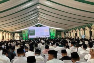 Ilustrasi Muktamar ke-35 Nahdlatul Ulama (NU) di Ponpes Tambakberas, Jombang.