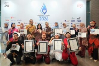 RAIH 11 PENGHARGAAN - Contact Center PLN Icon Plus kembali mencatatkan prestasi dalam ajang The Best Contact Center Indonesia (TBCCI) 2026 dengan meraih 11 medali yang terdiri dari dua platinum, lima gold, tiga silver, dan satu bronze.