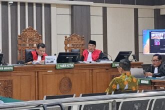 SIDANG KORUPSI--Bupati Pati, Sudewo, memberi keterangan dalam sidang pemeriksaan terdakwa di Pengadilan Tipikor Semarang, Senin (7/9/2026). (bae)