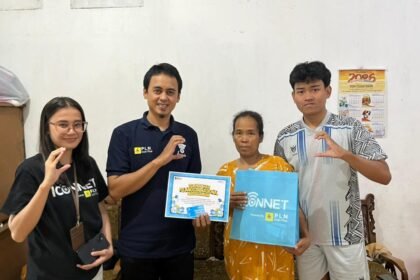 KUNJUNGI PELANGGAN - Bertepatan dengan Hari Pelanggan Nasional 2026, PLN Icon menjadikan momentum untuk mengapresiasi kepada pelanggan setia ICONNET.